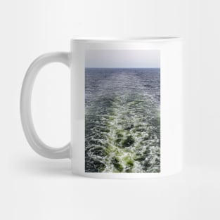 The texture of the seething green Baltic sea Mug